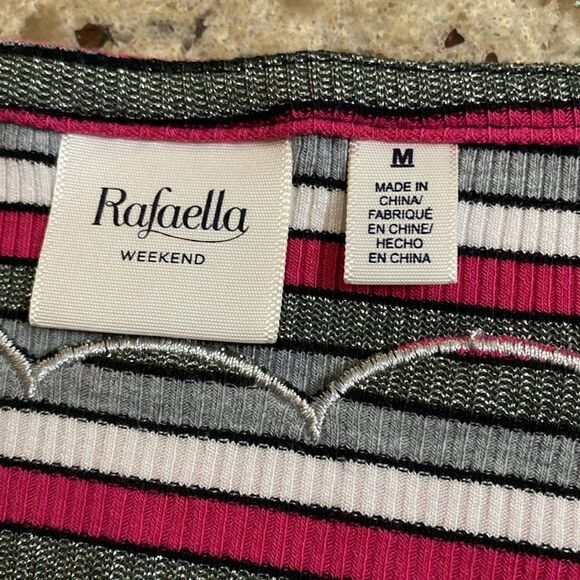 Rafaella Woman’s Scalloped Neck Knit Top - Picture 3 of 5